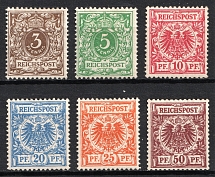 1889-1900 German Empire, Germany (Mi. 45 - 50, Signed, Full Set, CV $130)