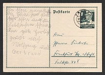 1934 'Postcard', Propaganda Postal stationery, Third Reich Nazi Germany