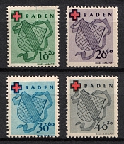 1949 Baden, French Zone of Occupation, Germany (Mi. 42 A - 45 A, Full Set, CV $130)