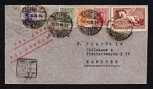 1934 (19 Oct) 'Condor' Uruguay, Airmail Cover, send from Montevideo to Hamburg