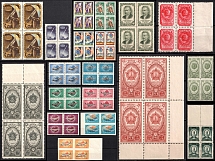 1939-59 Soviet Union, USSR, Blocks of Four (MNH)