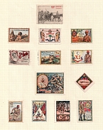 Worldwide Military, Army, War, Stock of Cinderellas, Non-Postal Stamps, Labels, Advertising, Charity, Propaganda (#270)