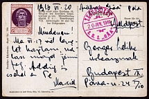 1916 (20 Jun) Word War I Military Censored Postcard from Germany to Budapest (Hungary)