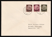 1940 (3 Oct) General Government, Germany, Cover from Krakov franked with Mi. 5, 7, 10 (Canceled, CV $70)