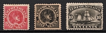 1887-96 Newfoundland, Canada (Sc. 56, 58 - 59, CV $170)