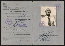 1938 Driver’s License that allowed him to drive an automobile with a Class 3 and 4 internal combustion engine, Germany Third Reich