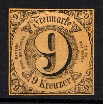 1852-58 9k Thurn und Taxis, German States, Germany (Mi. 10, Sc. 46, CV $900)