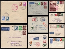 1935-36 Third Reich, Germany, Collection of Airmail Covers and Postcards with Commemorative Postmarks