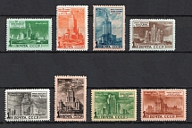 1950 Moscow Skyscrapers, Soviet Union USSR (Full Set)