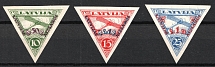 1931 Latvia, Airmail (Imperforated, Full Set, CV $60)