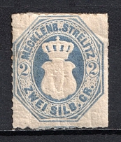 1864 2S Mecklenburg-Strelitz, Germany (CV $70)