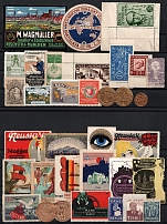 Germany, Europe & Overseas, Stock of Cinderellas, Non-Postal Stamps, Labels, Advertising, Charity, Propaganda (#180B)