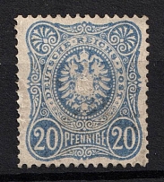 1875 20pf German Empire, Germany (Mi. 34 a, Signed, CV $160)