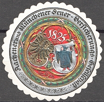 1825 Germany Aachen and Munich Tax Breaks Non-Postal