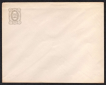 1884 Kadnikov Zemstvo 4k Postal Stationery Cover, Mint (Schmidt #3, Grey-green, CV $150)