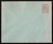 1895 Totma Zemstvo 4k Postal Stationery Cover, Mint (Schmidt #10C, 149x123 mm, CV $300)