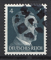 4pf Hitler Overprints, Local Mail, Soviet Russian Zone of Occupation, Germany (MNH)
