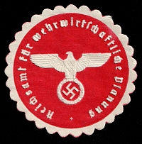 Reich Office for Military Planning, Mail Seal Label, Germany