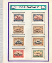 Italian Naval League, Fleet, Stock of Cinderellas, Non-Postal Stamps, Labels, Advertising, Charity, Propaganda (#688)