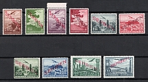 1941 Serbia, German Occupation, Germany, Airmail (Mi. 16 - 25, Full Set, CV $260, MNH)