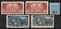 1934 Poland (Variety of Colour Overprint Type I, Mi. 291 I B, 292, 293 I, 293 II, Full Set, Signed, CV $130)