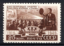 1950 Anniversary of the Soviet Motion Picture, Soviet Union, USSR (Full Set, MNH)