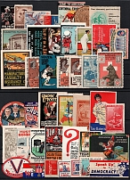 United States, Stock of Cinderellas, Germany, Europe Non-Postal Stamps, Labels, Advertising, Charity, Propaganda (#211B)