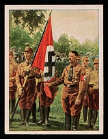 1923 'Battle for the Third Reich', Picture 33, The Blood Flag, NSDAP Nazi Party, Germany, Card