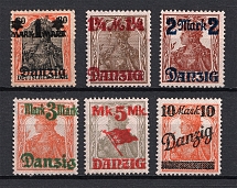 1920 Danzig Gdansk, Germany (Type I, Full Set)