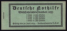 1933 Compete Booklet with stamps of Third Reich, Germany, Excellent Condition (Mi. MH 34, CV $1,170)