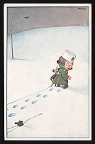 1914-18 'Toy cannon' WWI European Caricature Propaganda Postcard, Europe