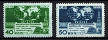 1950 The Telecommunication Trade Union Section, Soviet Union, USSR, Russia (Full Set, MNH)