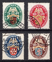 1926 Weimar Republic, Germany (Mi. 398 - 401, Full Set, Canceled, CV $210)