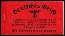 1939 Booklet with stamps of Third Reich, Germany in Excellent Condition (Mi. MH 38.2, CV $330)