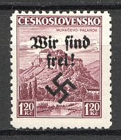 1938 Germany Occupation of Rumburg Sudetenland 1.20 Kc