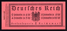 1932 Compete Booklet with stamps of Weimar Republic, Germany, Excellent Condition (Mi. MH 26.1, CV $1,300)
