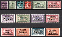 1922 Memel, Germany (Mi. 84 - 87, 88 III - 91 III, 92 V - 93 V, 94 III - 95 III, 96 - 97, Full Set, CV $100)
