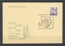 1970 Austria special postcard 60 years of scouts in Neustadt
