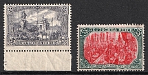 1905-12 German Empire, Germany (Mi. 96 A I b, 97 A I b, CV $400)