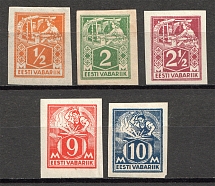 1922-24 Estonia (Imperf, CV $80)