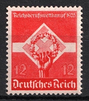 1935 Third Reich, Germany (Mi. 572 y, CV $210, MNH)