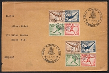 1936 (12 Aug) Olympic Games, Third Reich, Germany, Cover from Berlin to New York (United States) (Commemorative Postmarks)