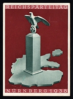 1938 'Reich Party Congress of the NSDAP 1938 Nuremberg', Propaganda Postcard, Third Reich Nazi Germany