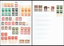 1950-51 Republic of Poland, Collection of 'Groszy' Overprints, Type 25