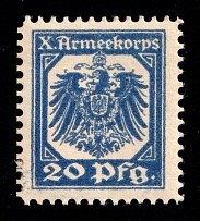 1915 20pf Hanover, X Army Corps, Germany