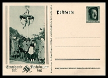 1937 'Harvest festival Reich Farmers' Day', Propaganda Postcard, Third Reich Nazi Germany