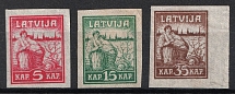 1919 Latvia (Full Set, CV $60)