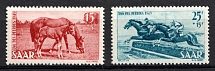 1949 Saar, Germany (Mi. 265 - 266, Full Set, CV $50, MNH)