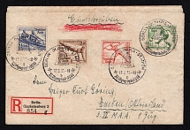1936 (12 Aug) Third Reich, Germany, Cover from Berlin to Emden franked with 3pf, 6pf, 8pf and 25pf tied by Berlin Olympia Stadion postmarks