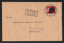 1945 (4 Aug) 12pf Germany Local Post, Cover from Radiumbad (Oberschlema) to Leipzig